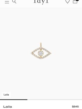 Idyl Gold Evil Eye Diamond Pendant
